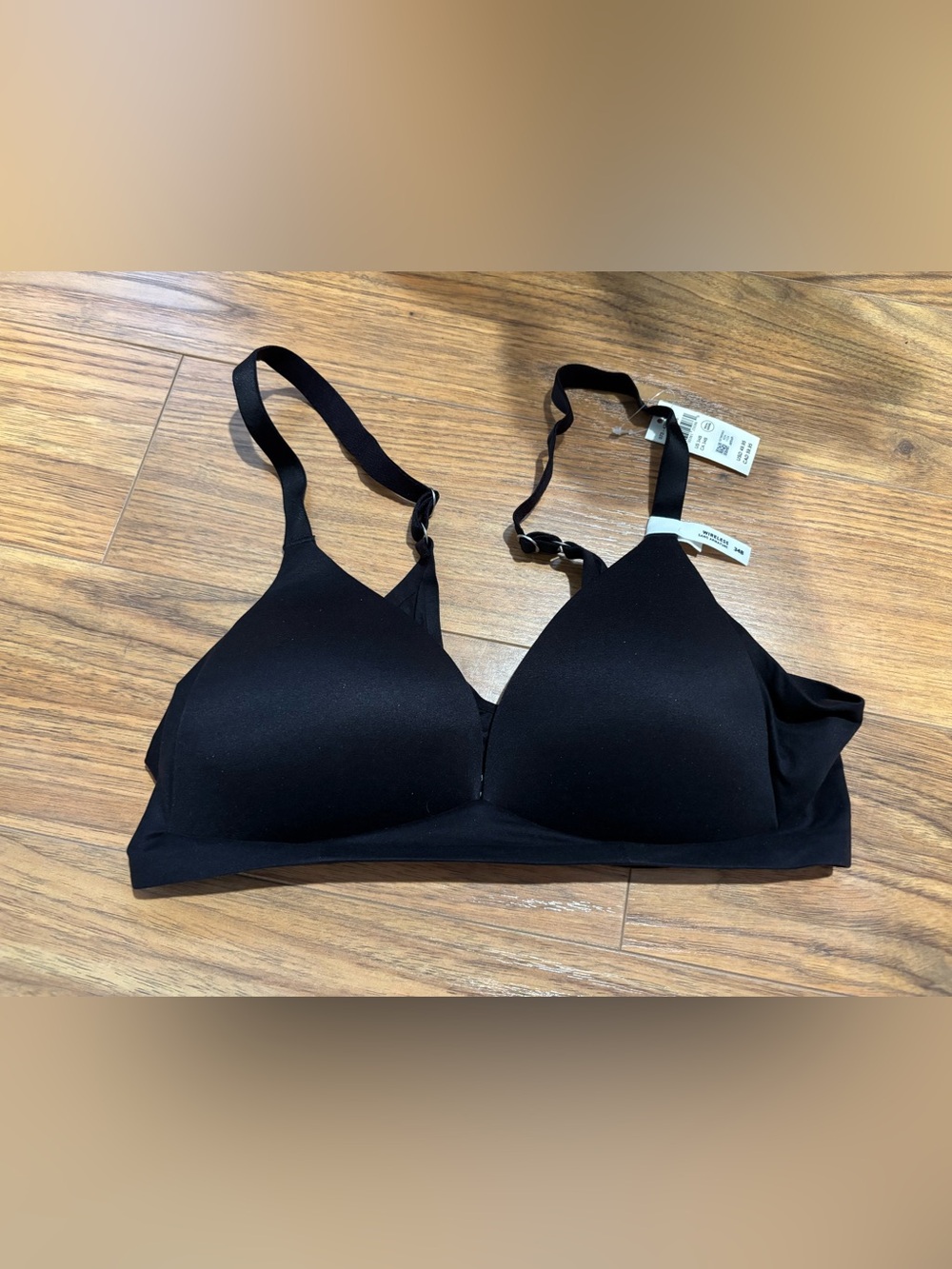 Wireless Black Seamless Sunnie T-Shirt Bra - Women Intimates